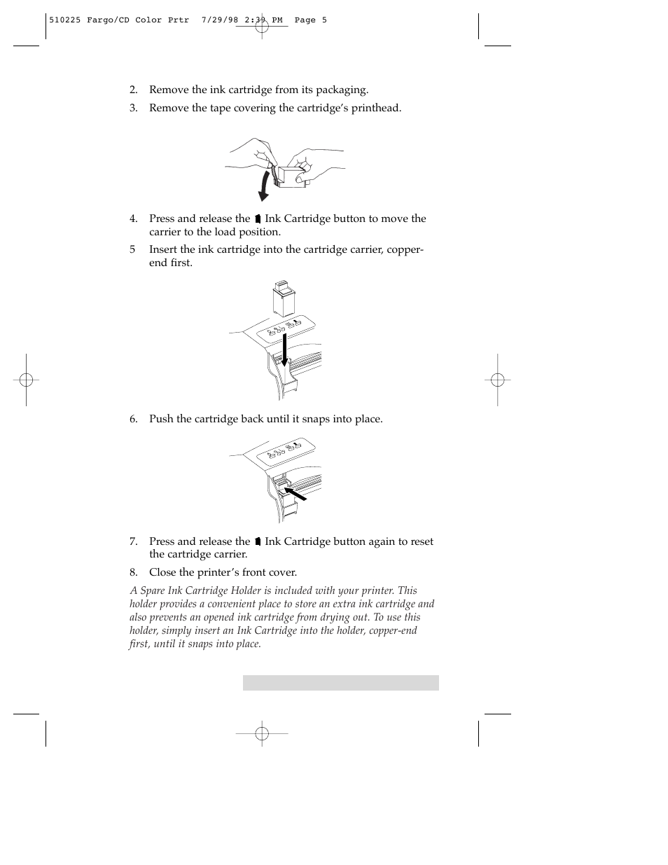 FARGO electronic CD Color Printer User Manual | Page 8 / 53