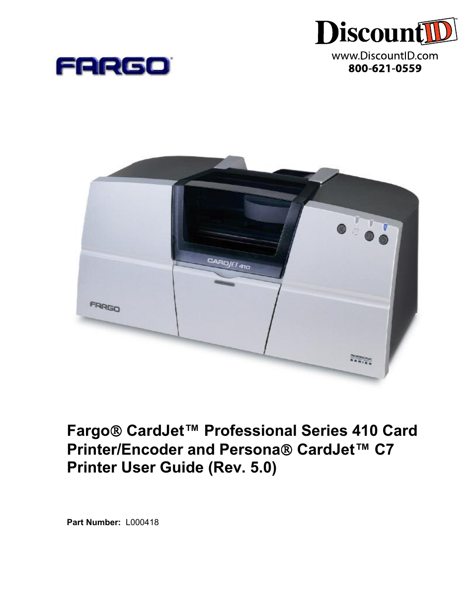 FARGO electronic 410 User Manual | 184 pages