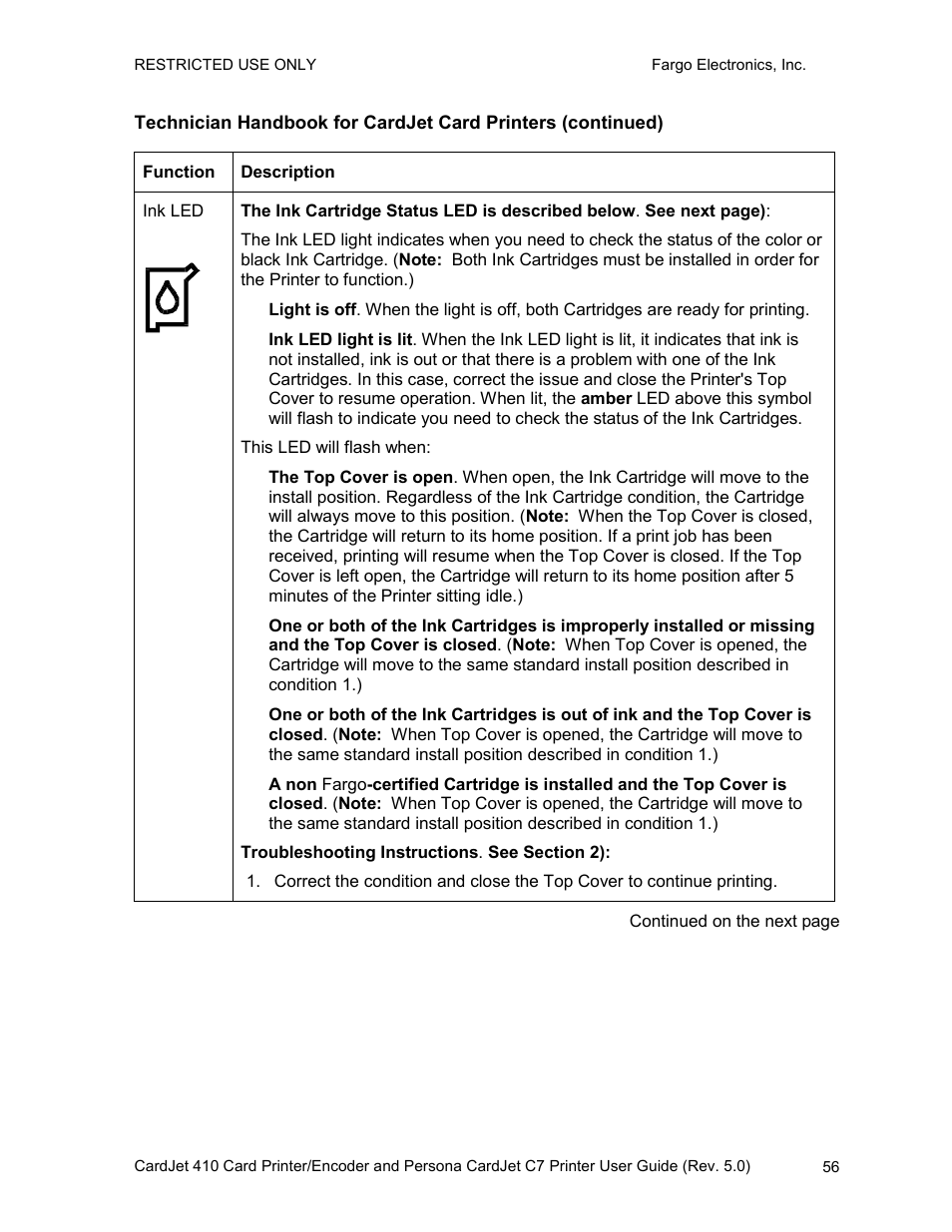 FARGO electronic 410 User Manual | Page 56 / 184