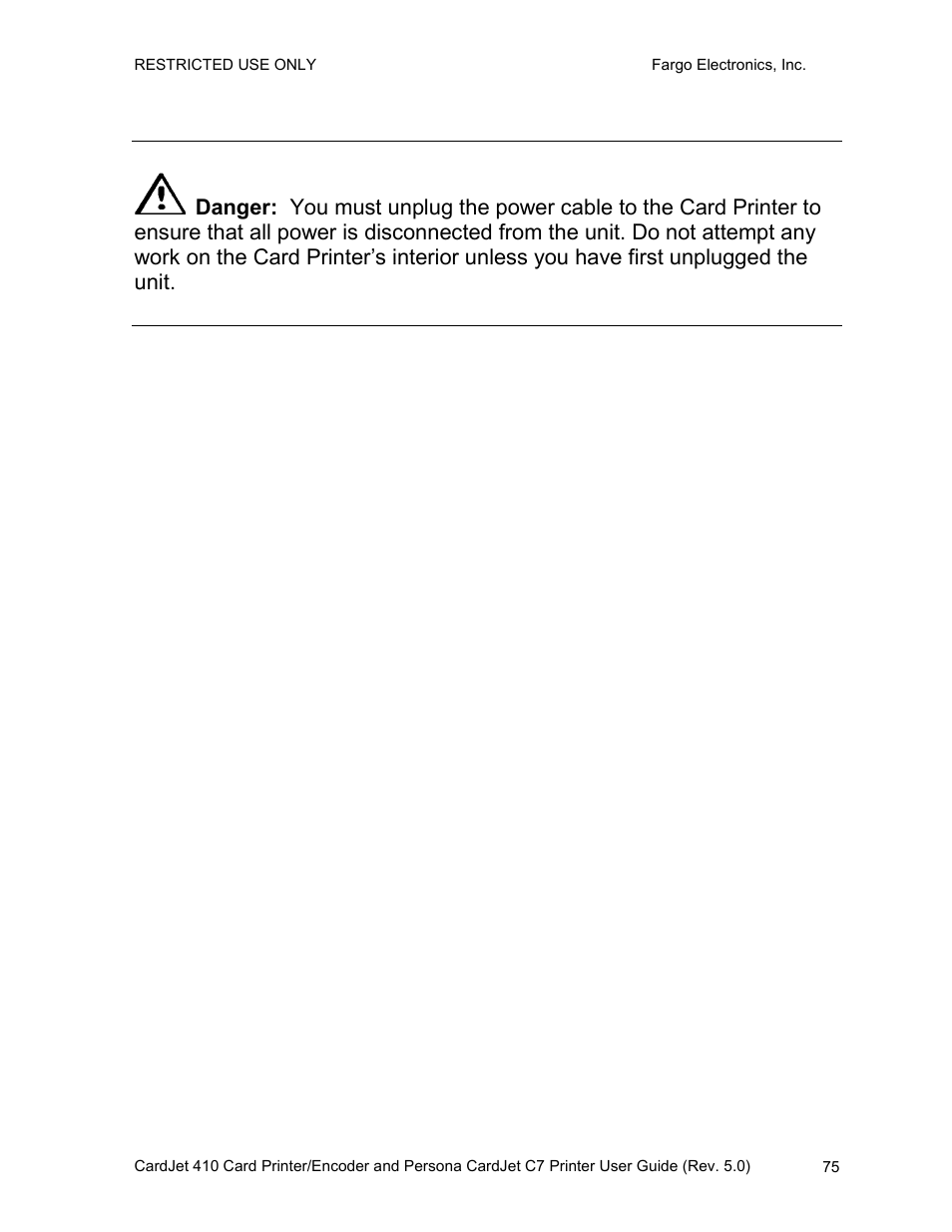 Interpreting the led lights | FARGO electronic 410 User Manual | Page 75 / 184