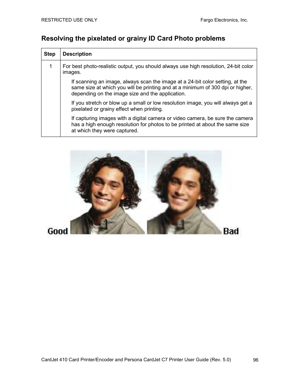 FARGO electronic 410 User Manual | Page 96 / 184