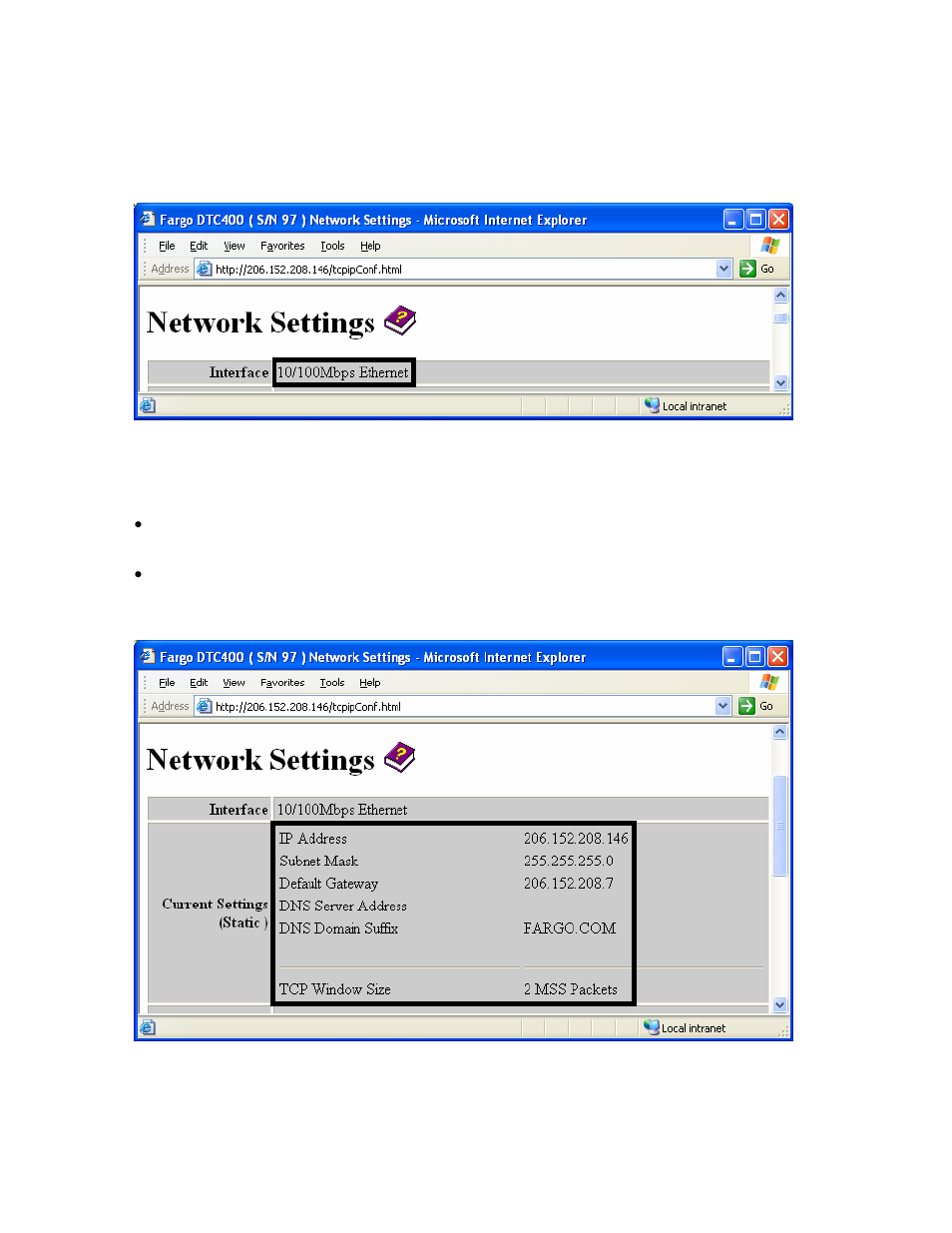 Reviewing the interface, Reviewing the current settings, Reviewing the interface -17 | Reviewing the current settings -17 | FARGO electronic FARGO DTC 400 User Manual | Page 128 / 322