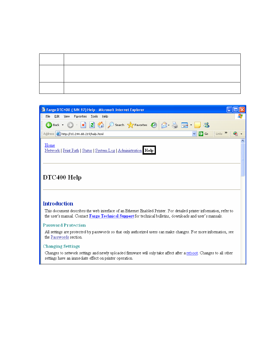 Using the help page | FARGO electronic FARGO DTC 400 User Manual | Page 160 / 322