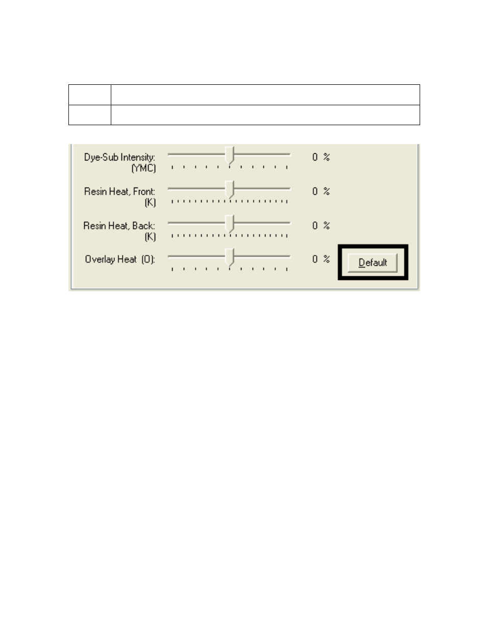 Using the color matching option and default button | FARGO electronic FARGO DTC 400 User Manual | Page 202 / 322
