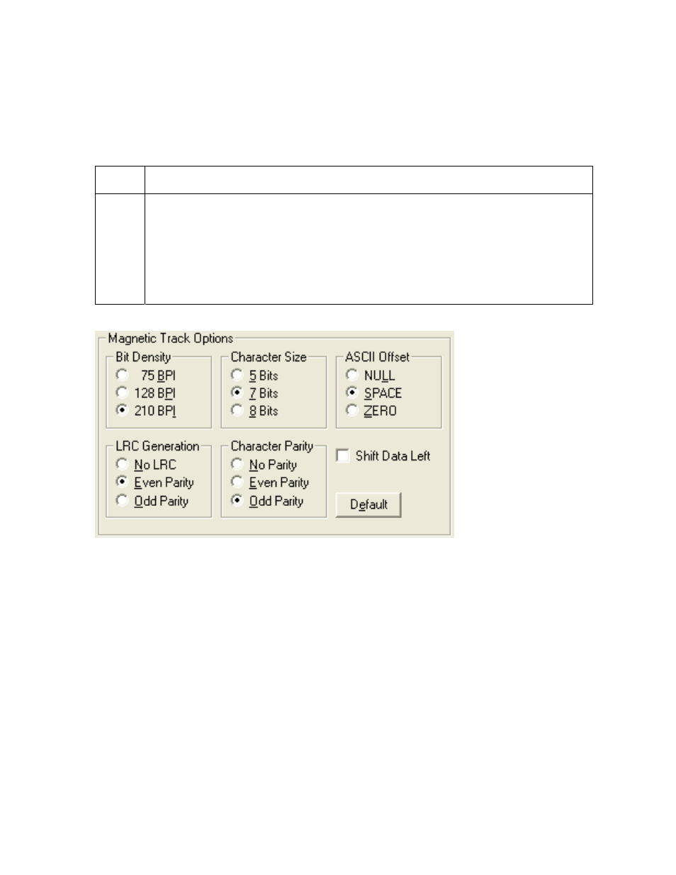 Using the character size radio buttons, Using the character size radio buttons -36 | FARGO electronic FARGO DTC 400 User Manual | Page 214 / 322