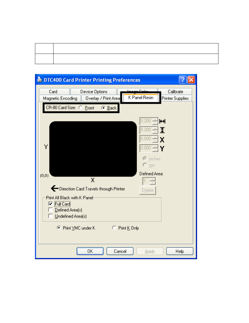 Enabling the backside option (k panel resin), Enabling the backside option (k panel resin) -70 | FARGO electronic FARGO DTC 400 User Manual | Page 248 / 322