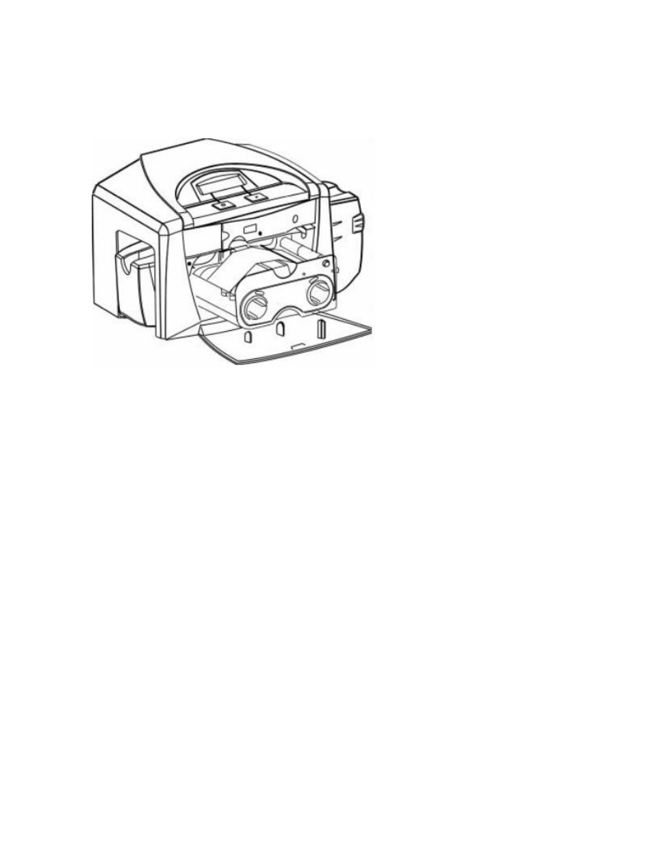 Installing the print ribbon cartridge (continued) | FARGO electronic FARGO DTC 400 User Manual | Page 37 / 322