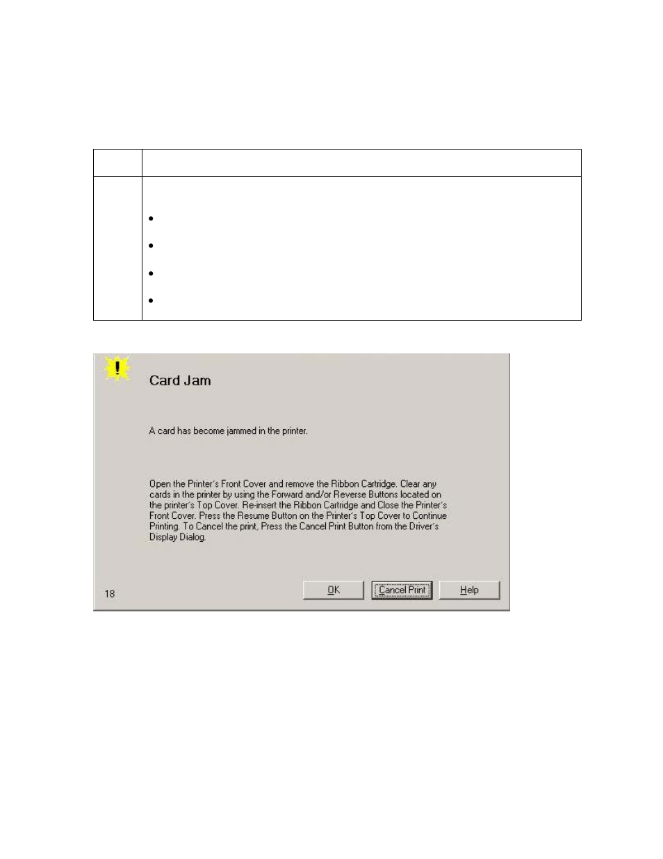 Resolving a card jam error, Resolving a card jam error -29 | FARGO electronic FARGO DTC 400 User Manual | Page 86 / 322