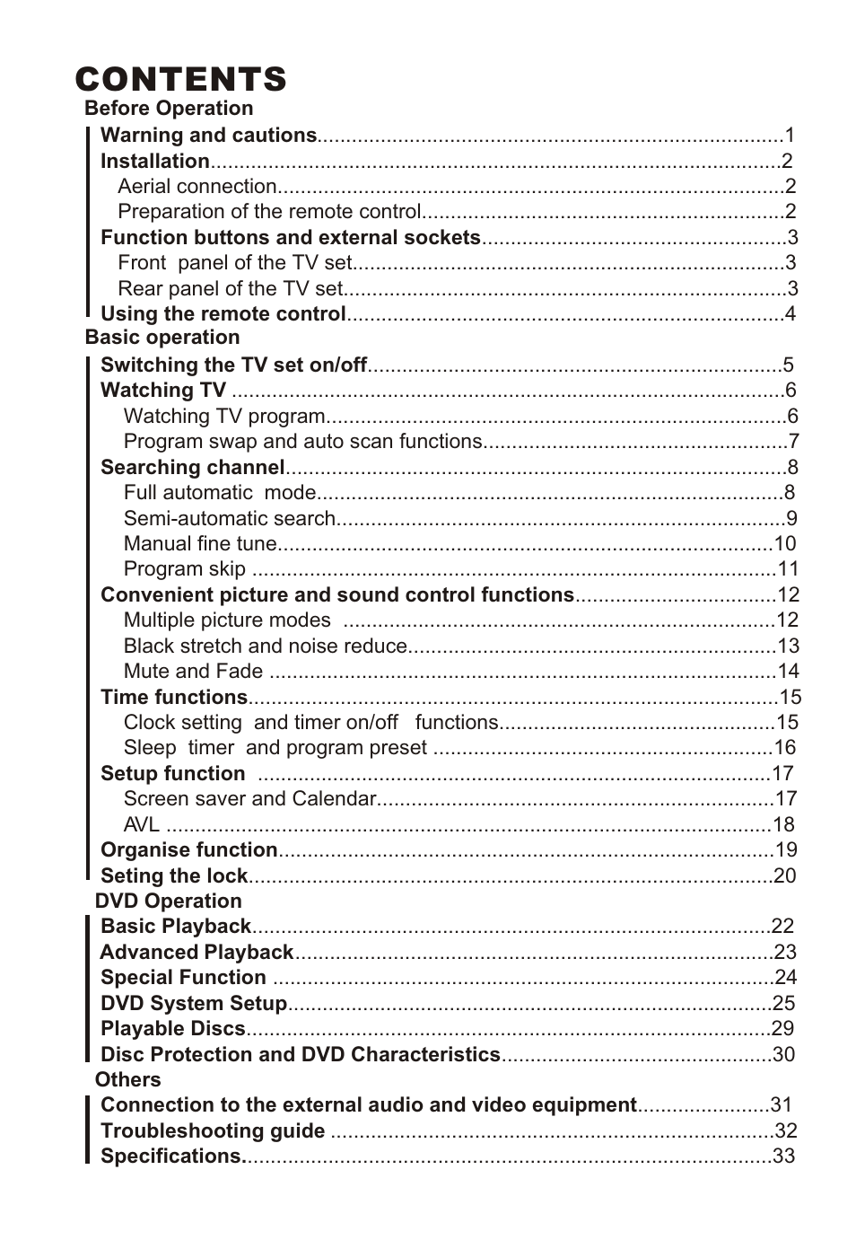 Fujita Cameras CGTV510651 User Manual | Page 2 / 36