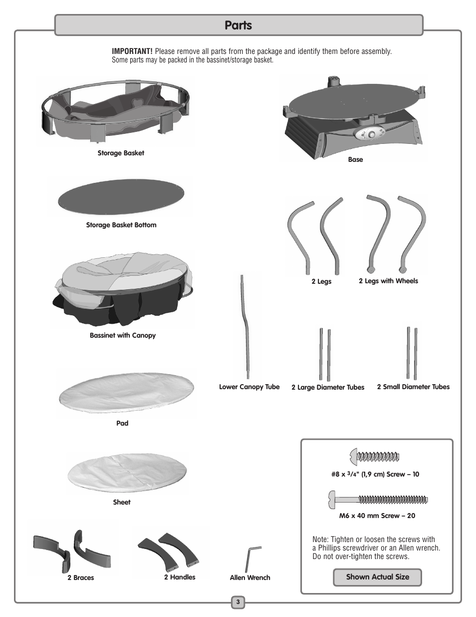 Parts | Fisher-Price L7836 User Manual | Page 3 / 12