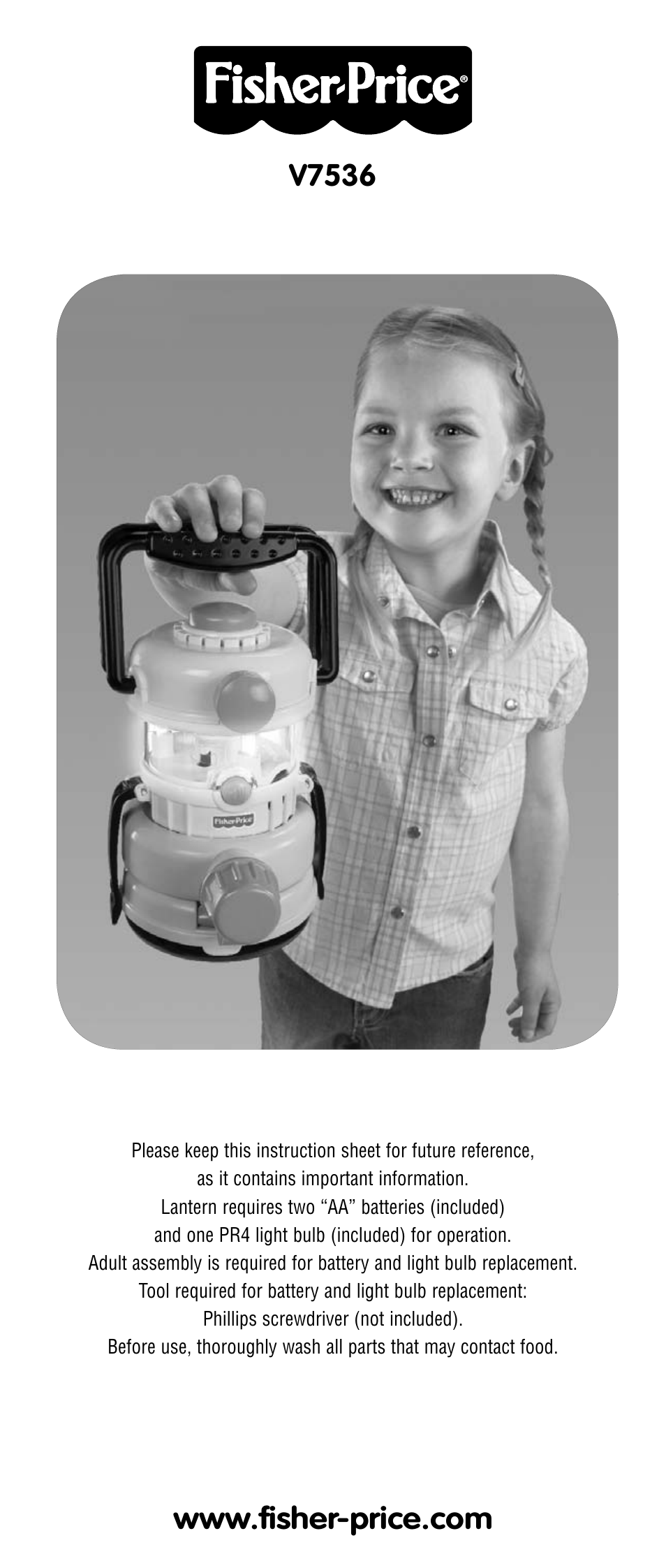 Fisher-Price V7536 User Manual | 6 pages