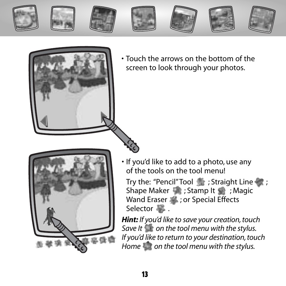 Fisher-Price COLOR PIXTER G6512 User Manual | Page 13 / 64