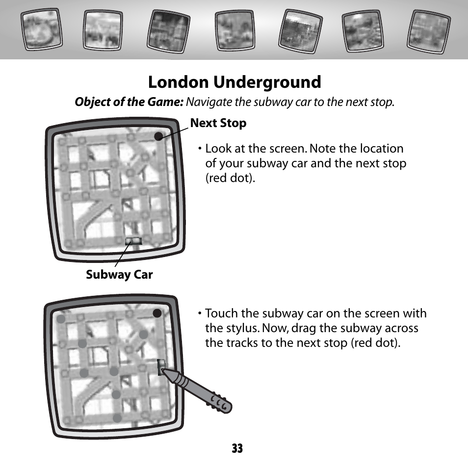 London underground | Fisher-Price COLOR PIXTER G6512 User Manual | Page 33 / 64