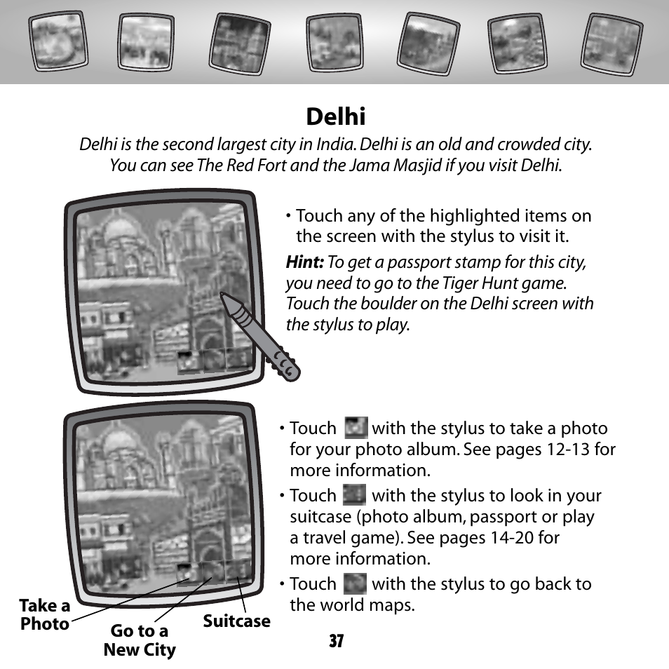 Delhi | Fisher-Price COLOR PIXTER G6512 User Manual | Page 37 / 64