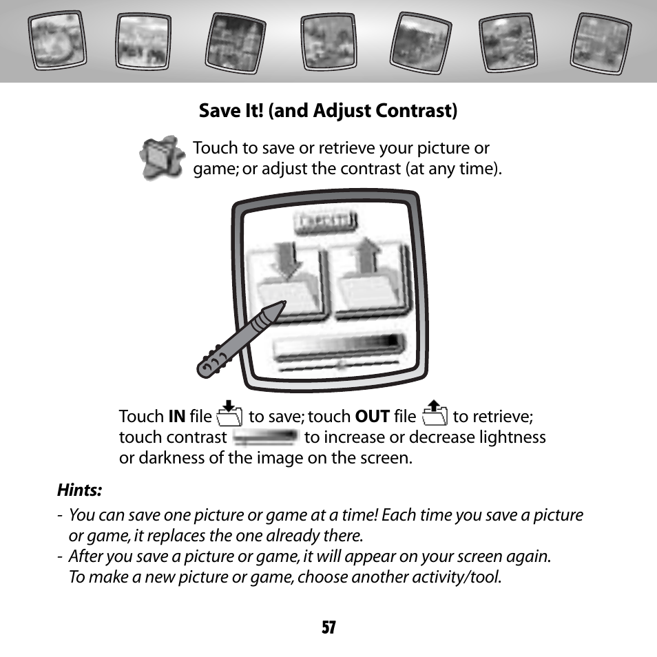 Fisher-Price COLOR PIXTER G6512 User Manual | Page 57 / 64