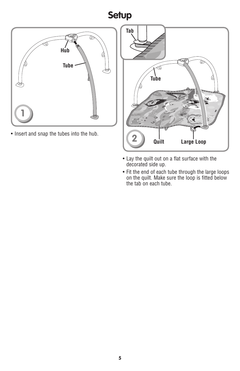 Setup 11 1 2 | Fisher-Price P5333 User Manual | Page 5 / 8