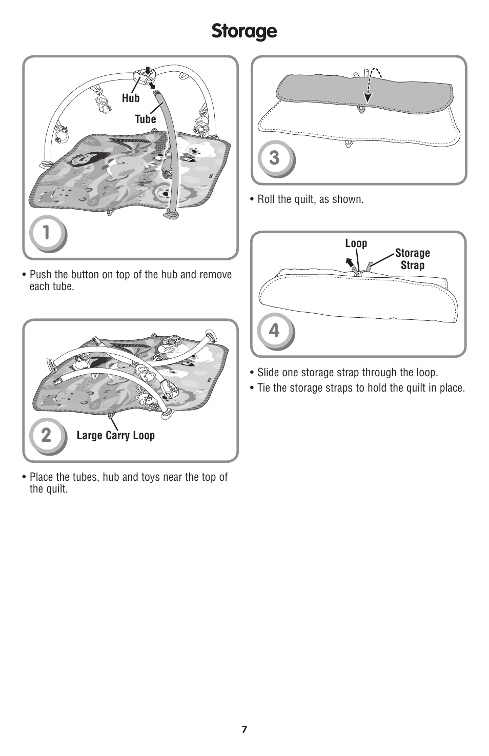 11 storage | Fisher-Price P5333 User Manual | Page 7 / 8