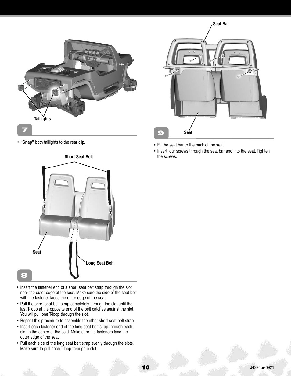 Fisher-Price JEEP K7112 User Manual | Page 10 / 32