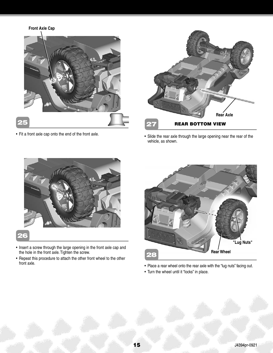 Fisher-Price JEEP K7112 User Manual | Page 15 / 32