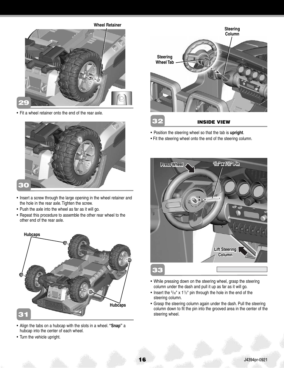 Fisher-Price JEEP K7112 User Manual | Page 16 / 32