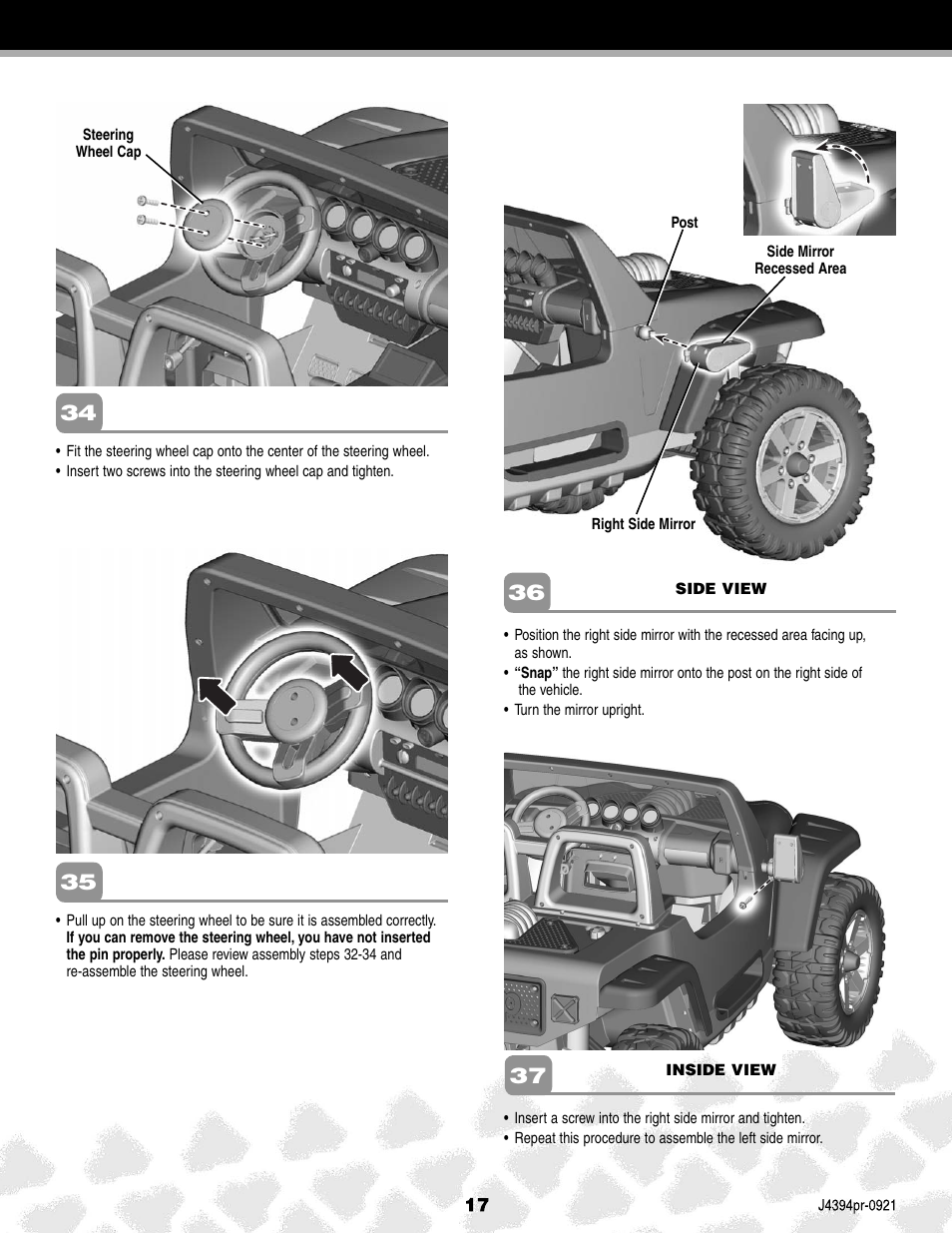 Fisher-Price JEEP K7112 User Manual | Page 17 / 32