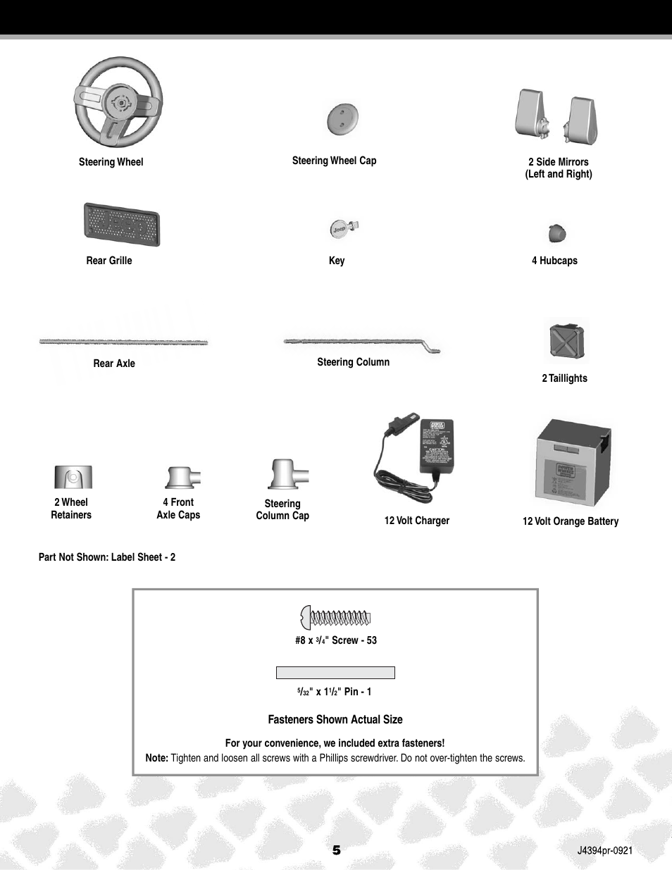 Fisher-Price JEEP K7112 User Manual | Page 5 / 32