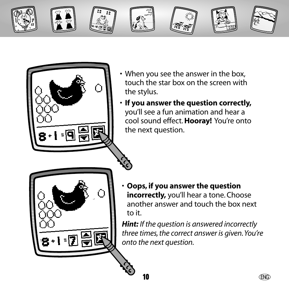 Fisher-Price 73654 User Manual | Page 10 / 36