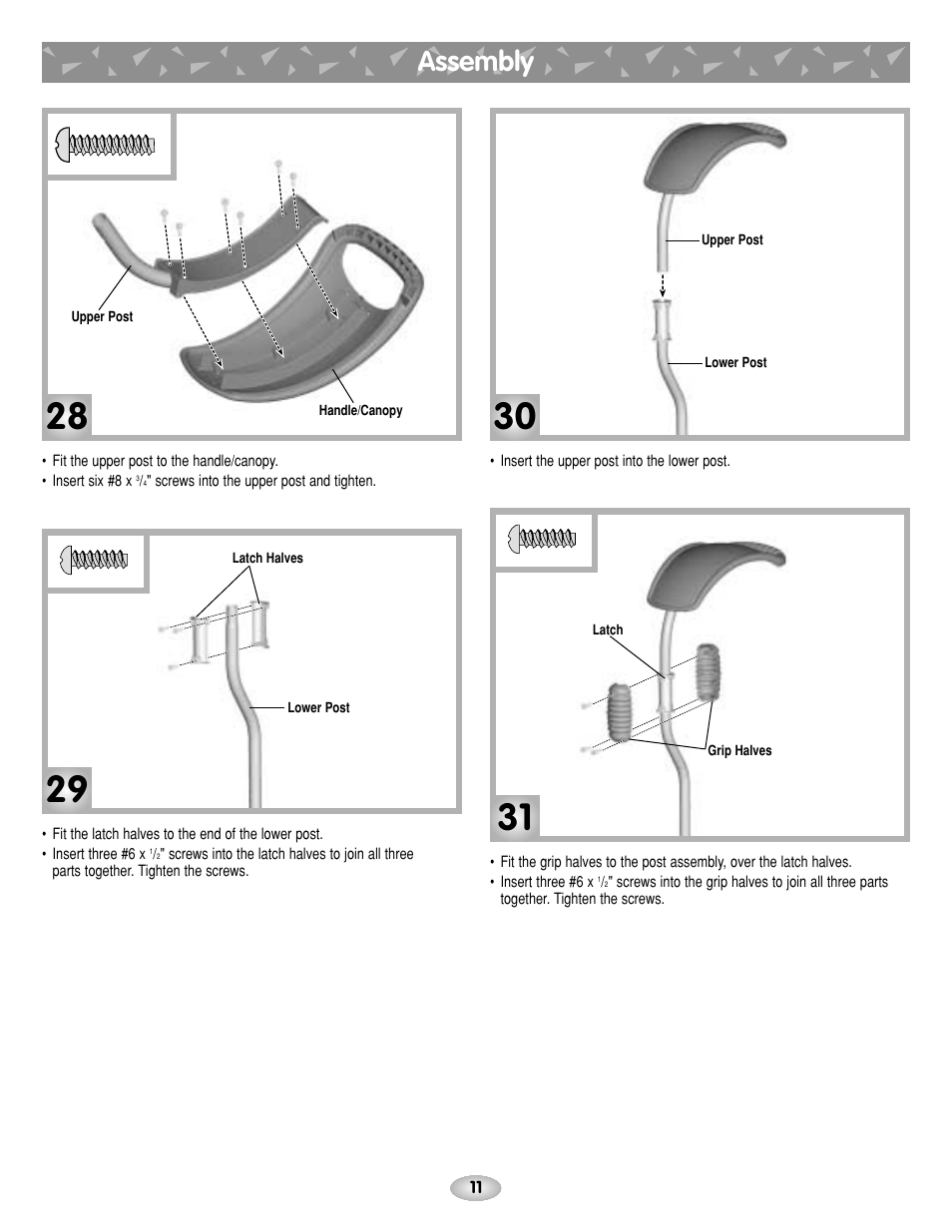 Assembly | Fisher-Price BOUNCE N GO G4815 User Manual | Page 11 / 16