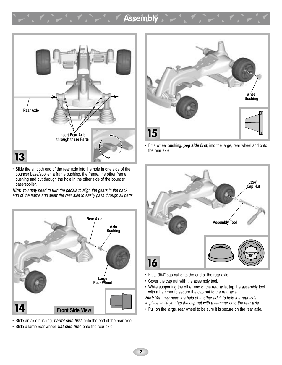 Assembly | Fisher-Price BOUNCE N GO G4815 User Manual | Page 7 / 16