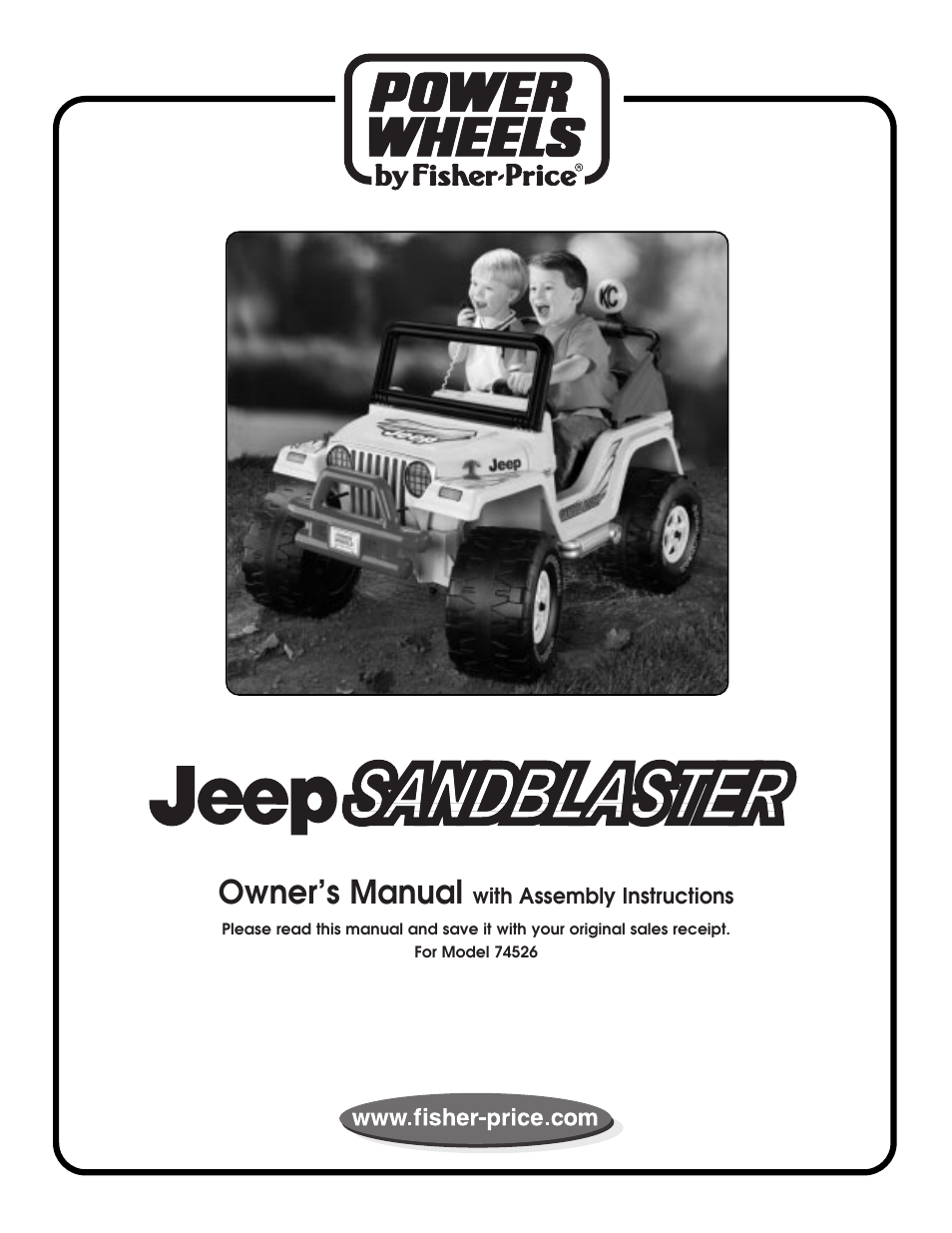 Fisher-Price JEEP 74526 User Manual | 36 pages