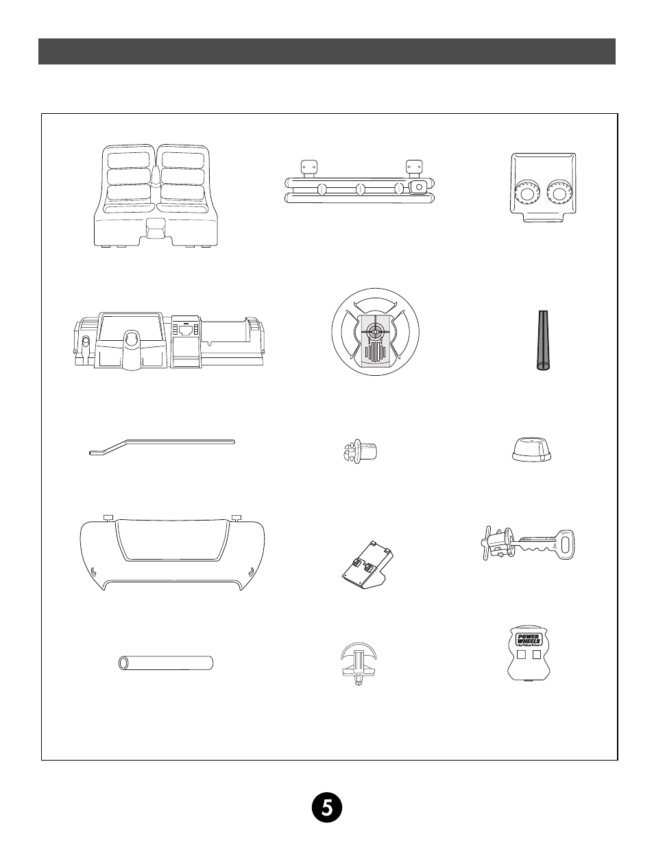 Parts | Fisher-Price JEEP 74526 User Manual | Page 5 / 36