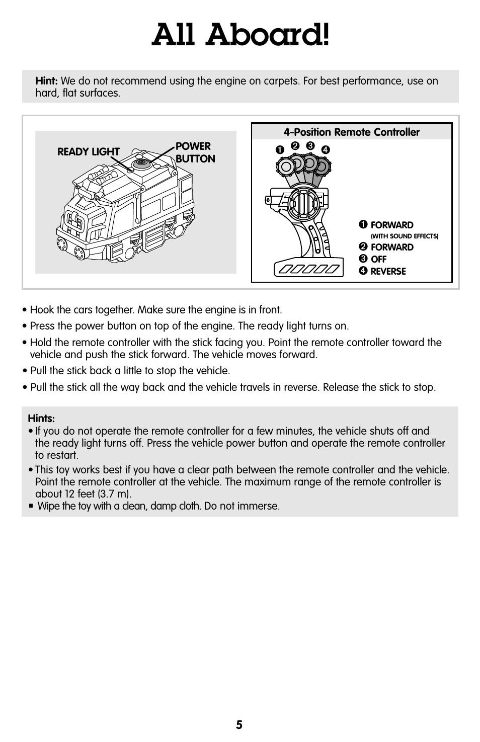 All aboard | Fisher-Price GEO TRAX R8059 User Manual | Page 5 / 6