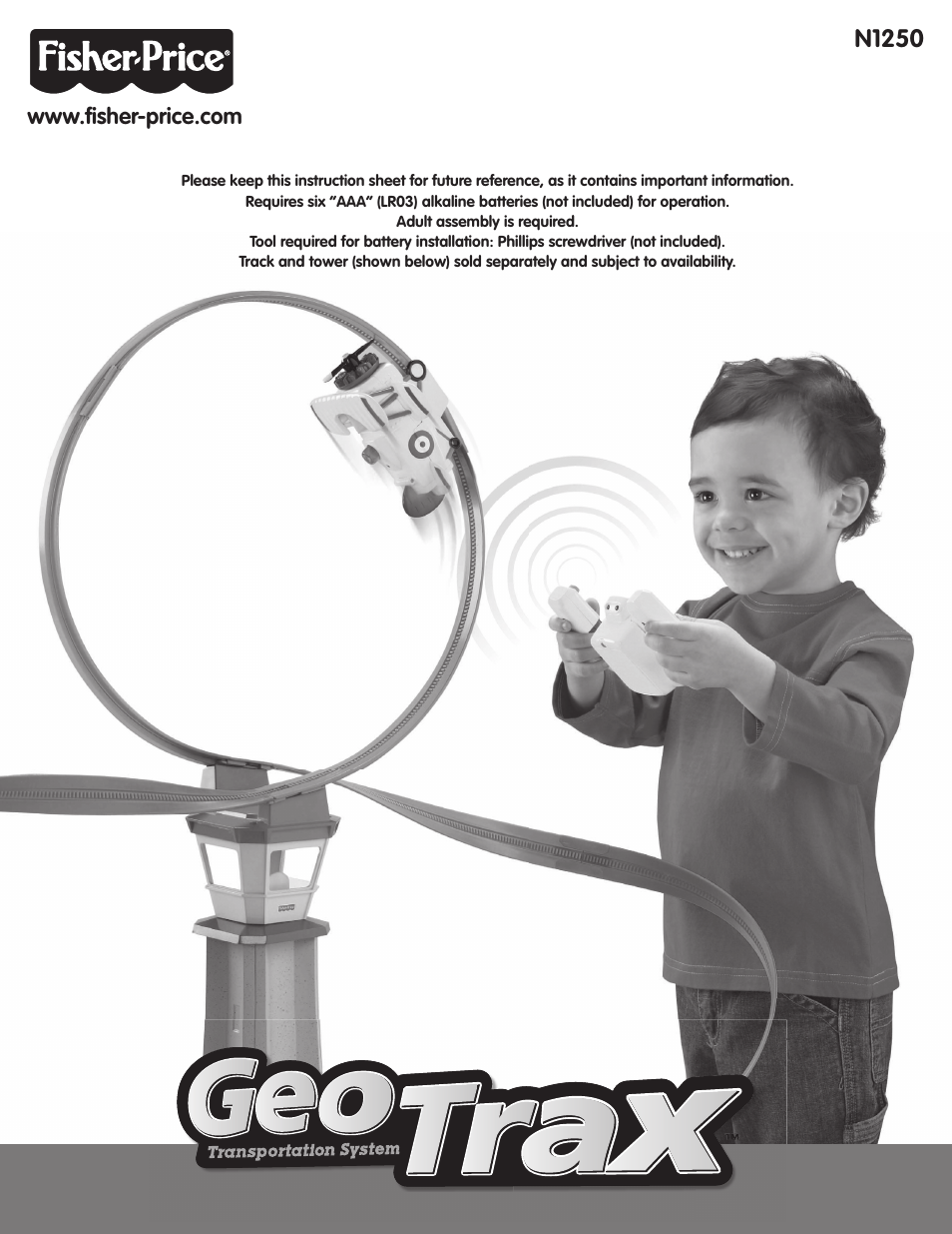 Fisher-Price GEOTRAX N1250 User Manual | 4 pages