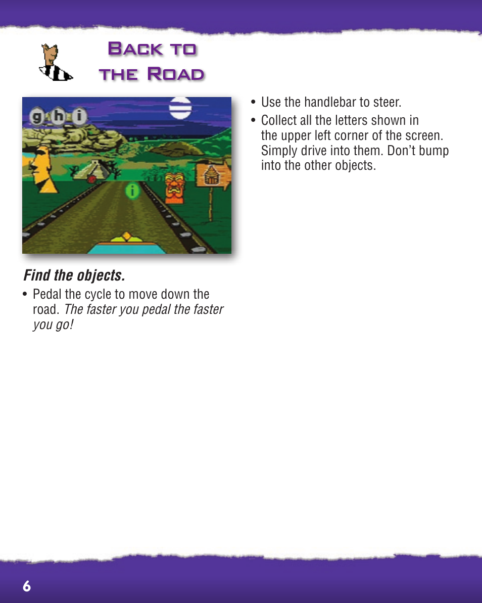 Back to the road | Fisher-Price SMART CYCLE EXTREME R2763 User Manual | Page 6 / 16