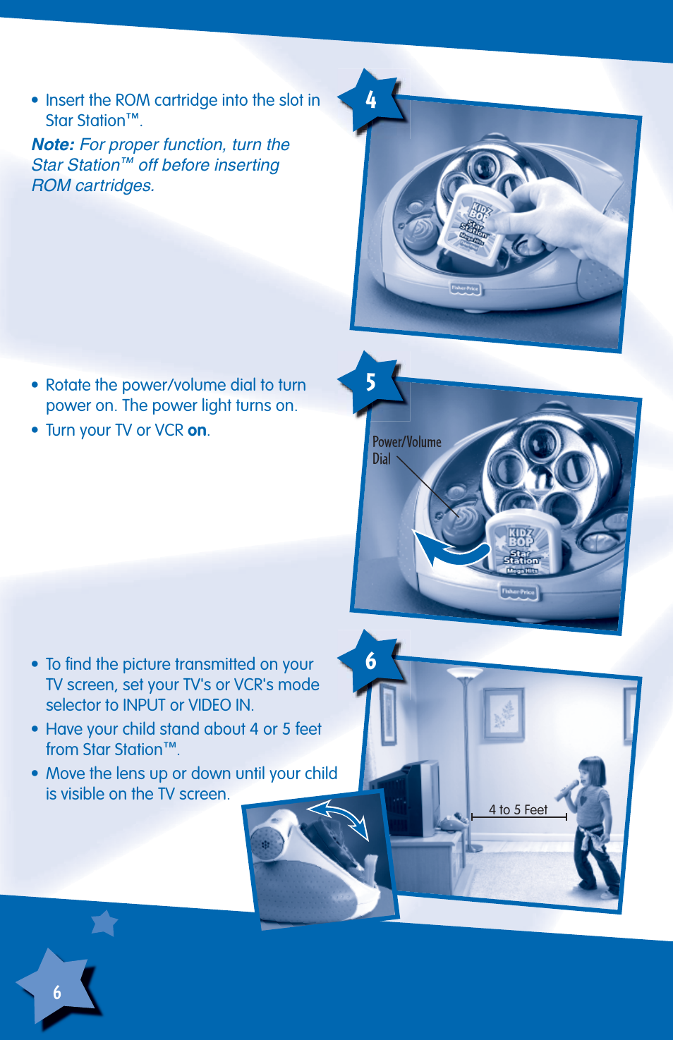 Fisher-Price STAR STATION H6723 User Manual | Page 6 / 12