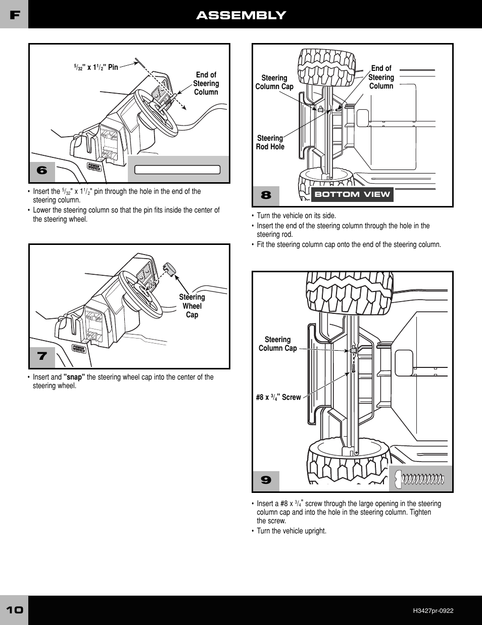Assembly | Fisher-Price H3427 User Manual | Page 10 / 28