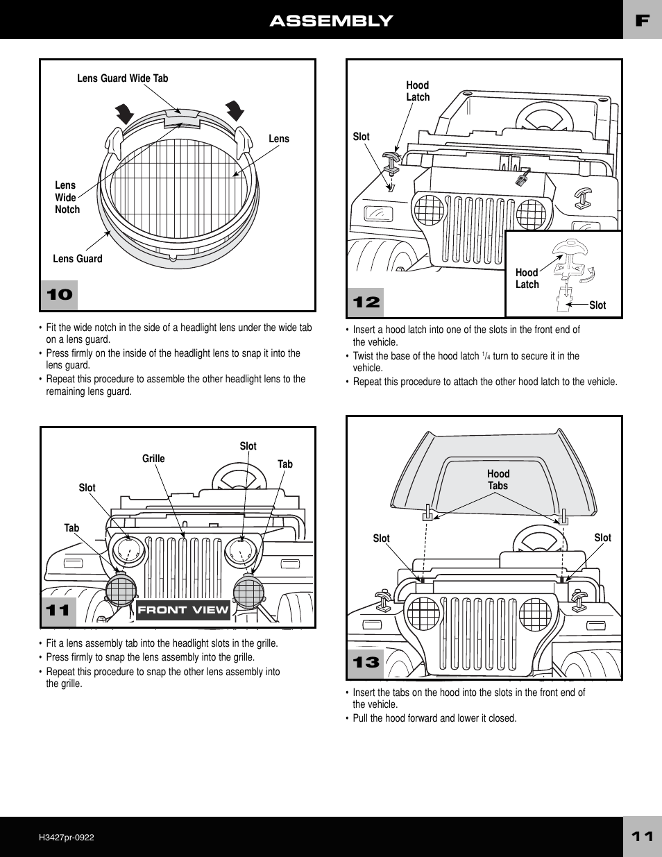 Assembly | Fisher-Price H3427 User Manual | Page 11 / 28