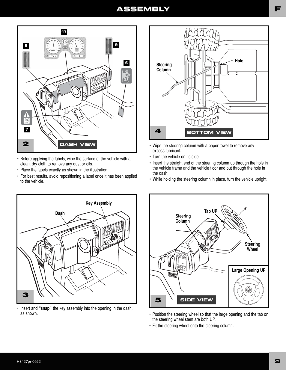 Assembly | Fisher-Price H3427 User Manual | Page 9 / 28