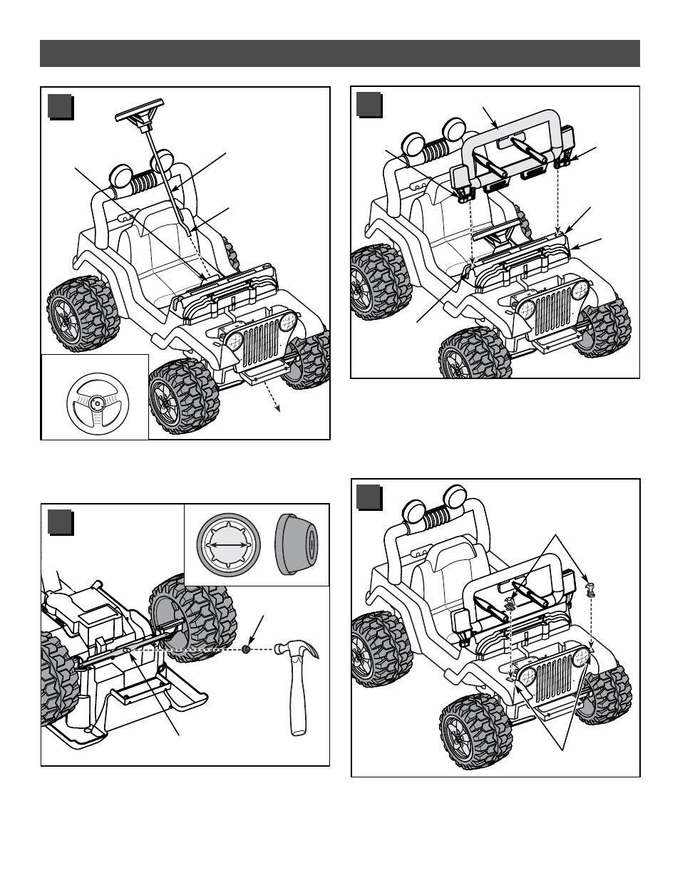 Assembly | Fisher-Price JEEP B1501 User Manual | Page 15 / 32