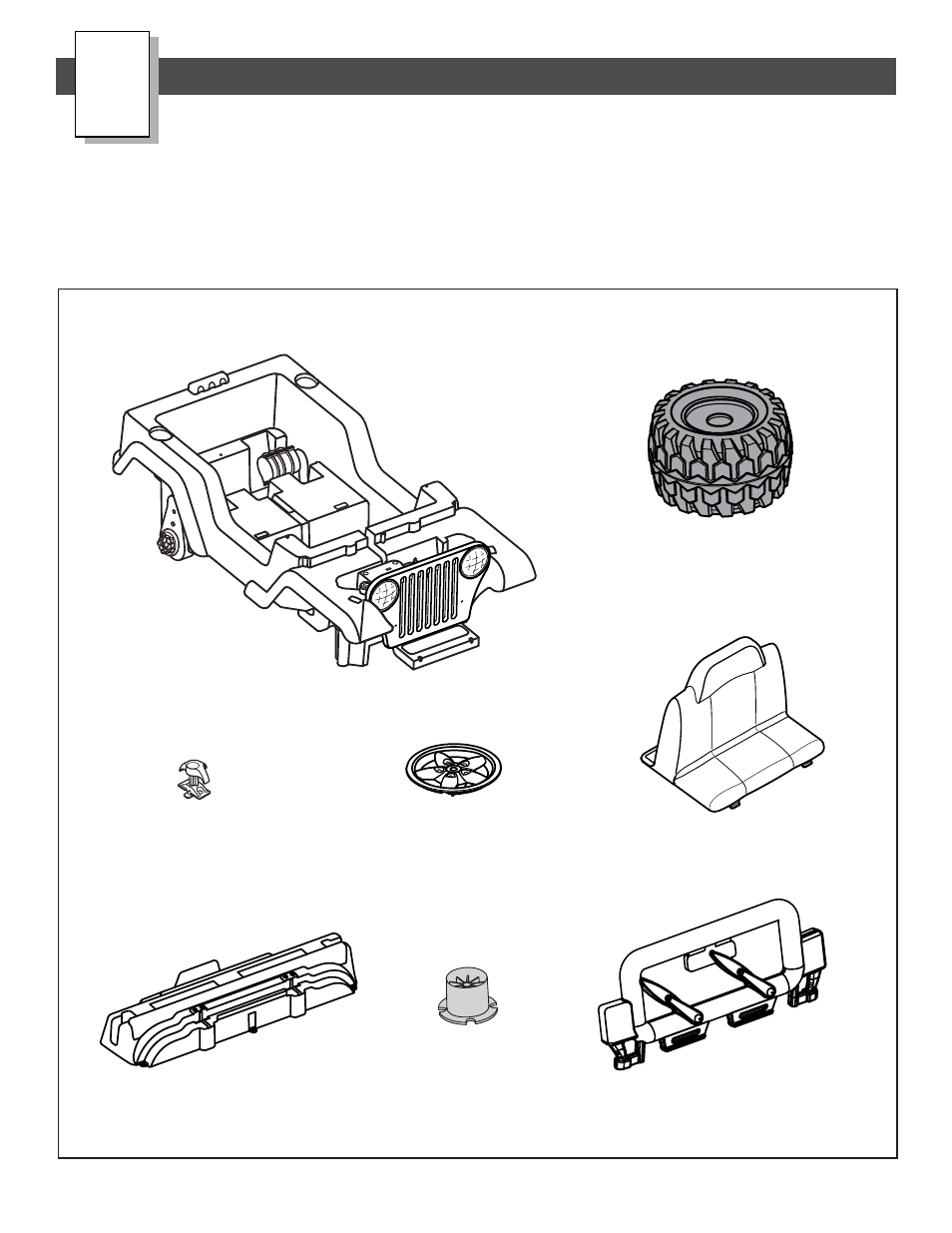 Parts | Fisher-Price JEEP B1501 User Manual | Page 4 / 32