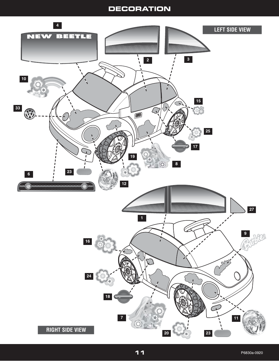 Decoration | Fisher-Price P5921 User Manual | Page 11 / 20