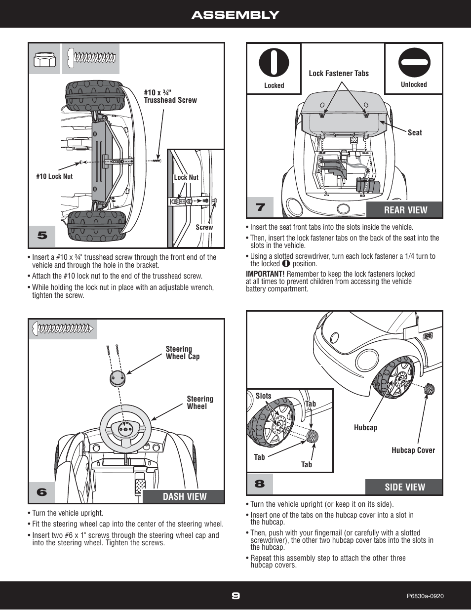 Assembly 7 | Fisher-Price P5921 User Manual | Page 9 / 20