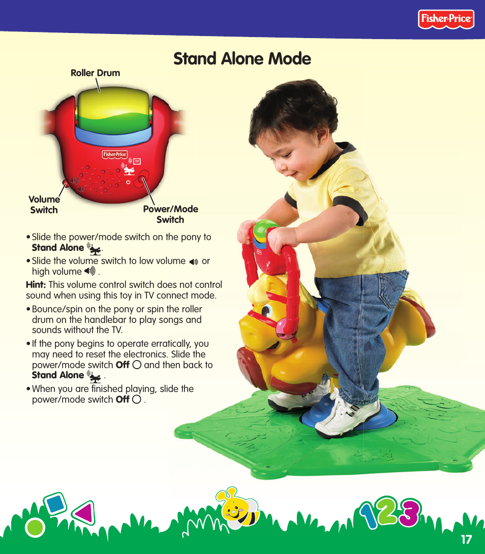 Stand alone mode | Fisher-Price N0446 User Manual | Page 17 / 20