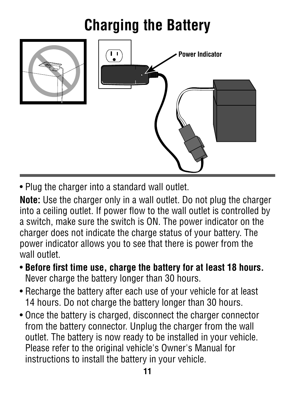 Charging the battery | Fisher-Price P6828 User Manual | Page 11 / 16