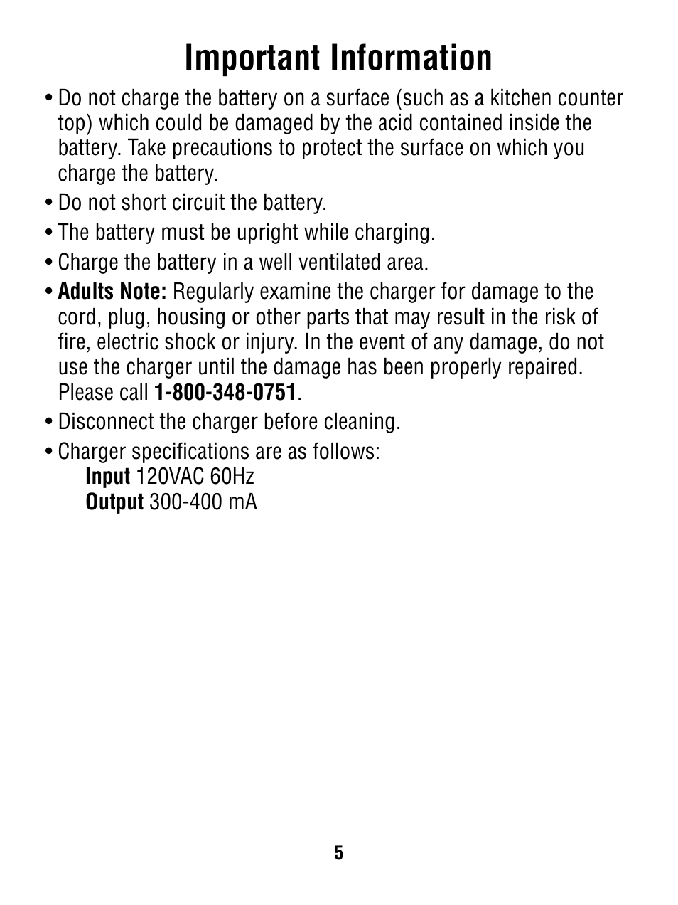 Important information | Fisher-Price P6828 User Manual | Page 5 / 16