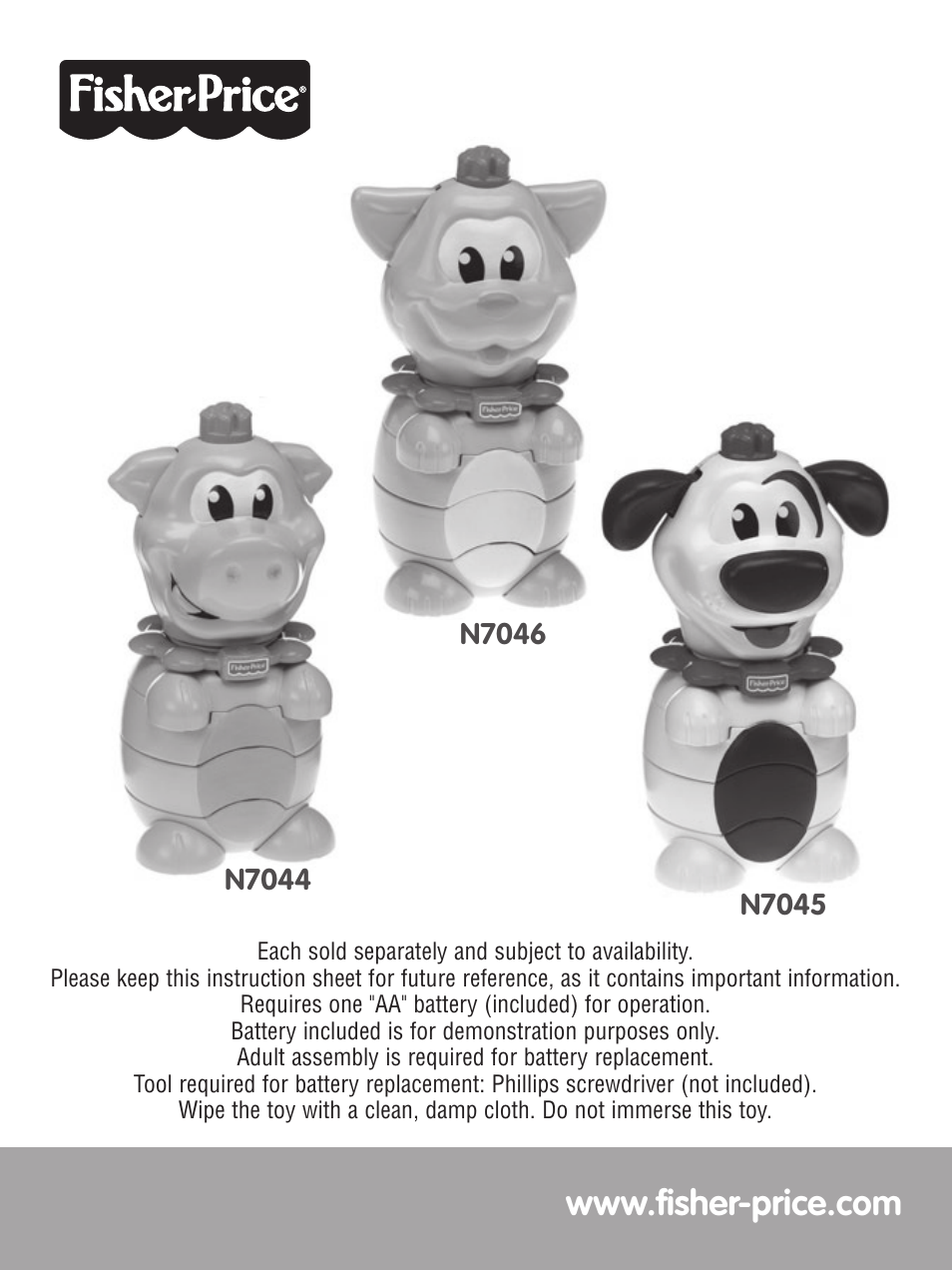 Fisher-Price N7045 User Manual | 4 pages