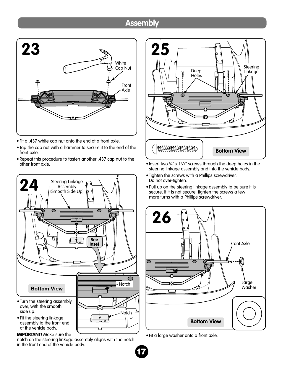 17 assembly | Fisher-Price NEW BEETLE 73517 User Manual | Page 17 / 36