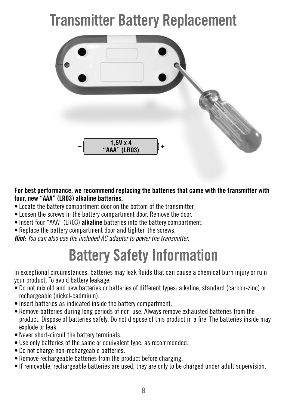 Fisher-Price T4839 User Manual | Page 8 / 16