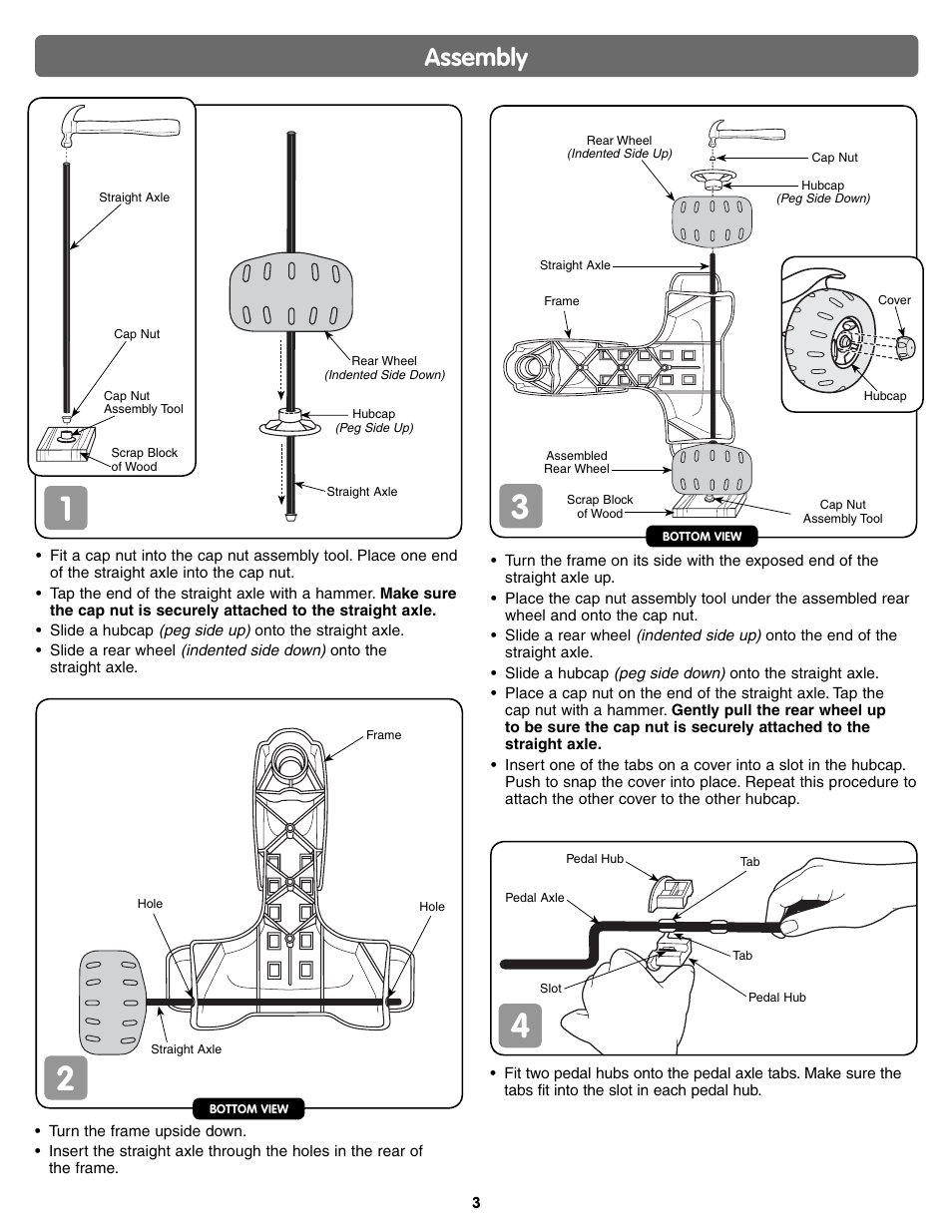 Assembly | Fisher-Price NICK JR DORA THE EXPLORER J5242 User Manual | Page 3 / 8