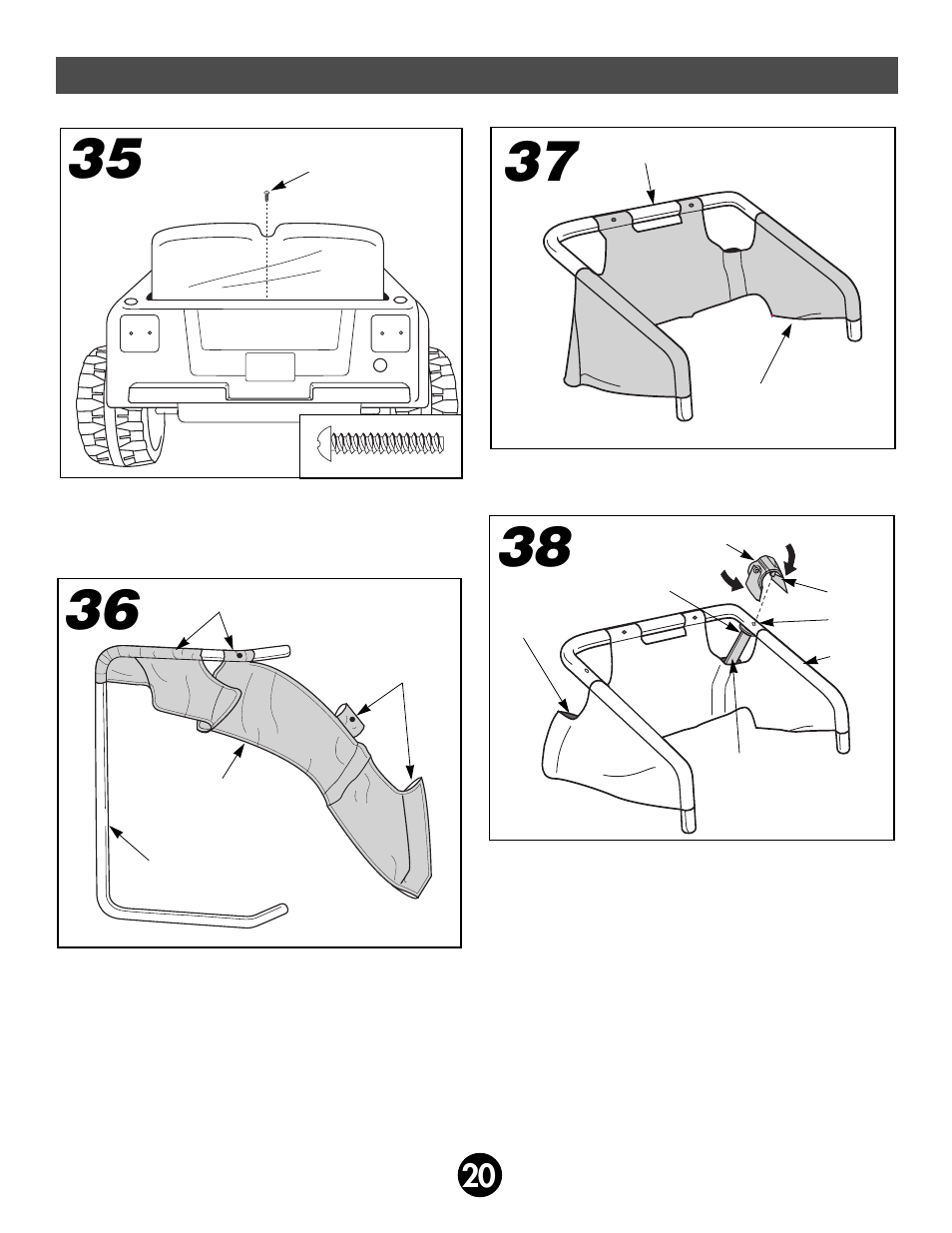 Assembly | Fisher-Price JEEP AFTERSHOCK 74270 User Manual | Page 20 / 36